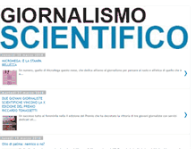 Tablet Screenshot of giornalismo-scientifico.org